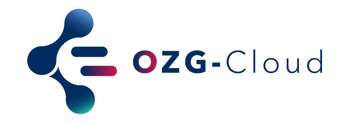 Logo der OZG-Cloud: stilisierte Verlinkungen.