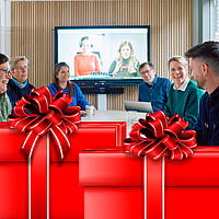 Mitarbeitende des ITV.SH bei einer Videokonferenz