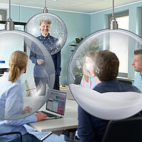 Mitarbeitende des ITV.SH bei einer Präsentation