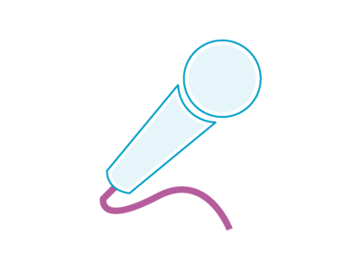 Icon mit einem Mikrofon
