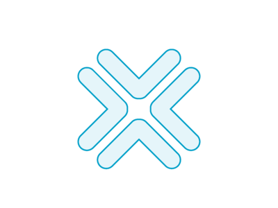 Logo der X-Road mit einem großen X
