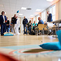 Für etwas Spiel und Spaß zwischendurch konnte man sich beim Corn Hole spielen vergnügen.