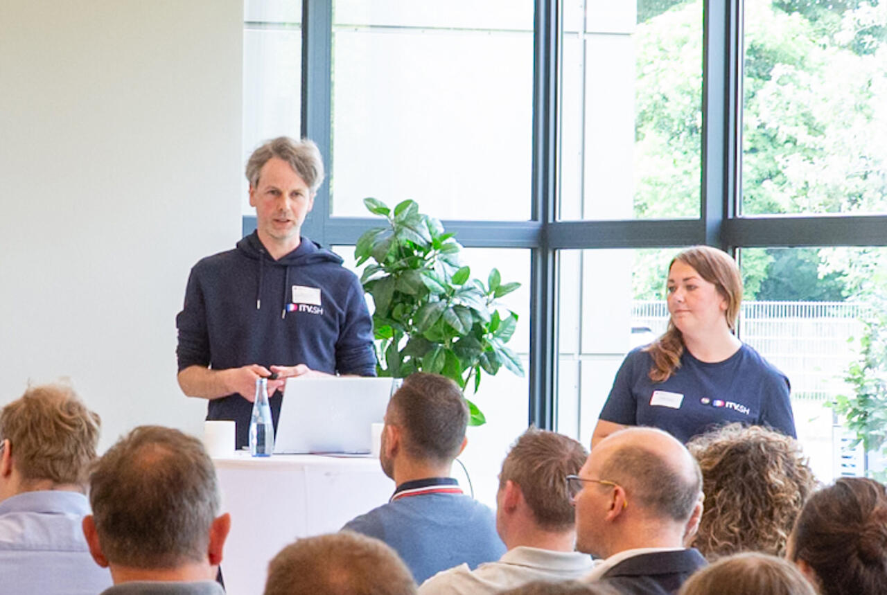 David Nachtigall und Kathleen Gerlach beim ITV.SH Forum 2026