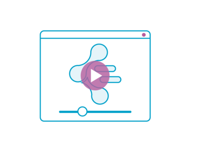 Icon mit einem Browserfenster und einem Play-Symbol vor dem OZG-Cloud-Logo.